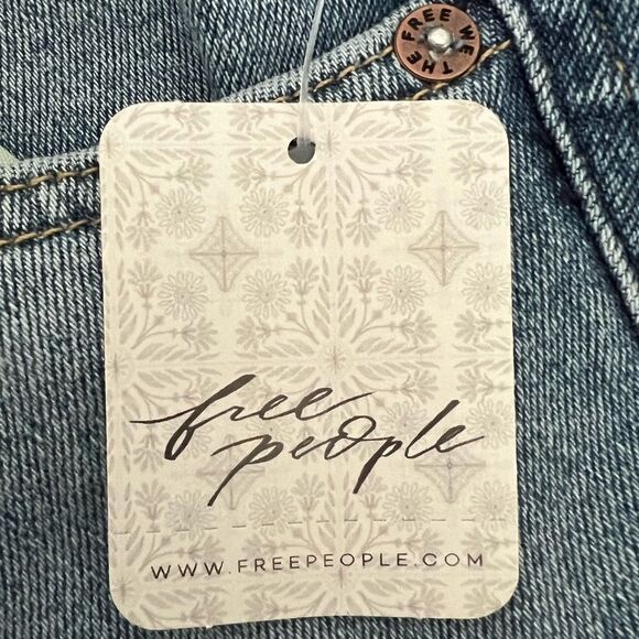 NWT Free People High Waist Raw Ankle Denim Sz 24 - Picture 15 of 16